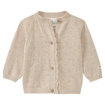 Baby Strickjacke mit Ajour-Muster