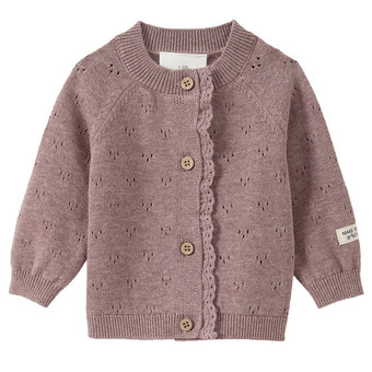 Newborn Strickjacke mit Ajour-Muster