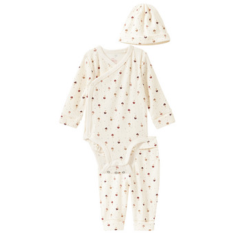 Newborn Wickelbody, Leggings und Mütze im Set