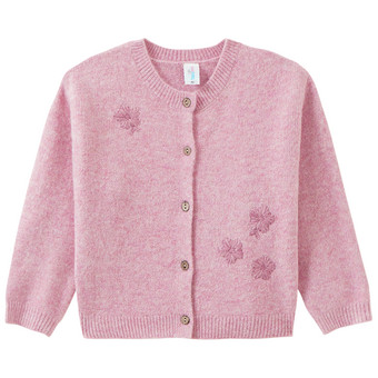 Baby Strickjacke mit Stickerei