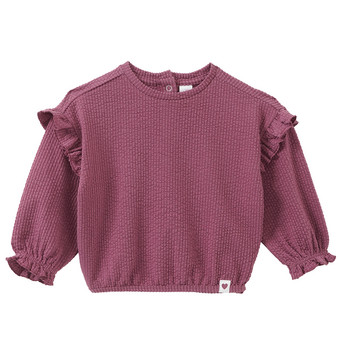 Baby Langarmshirt mit Strukturmuster