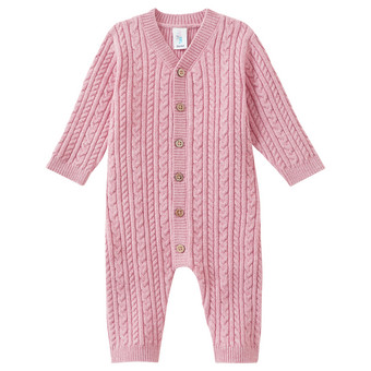 Newborn Strickoverall mit Knöpfen