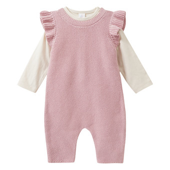 Newborn Set mit Langarmshirt und Overall
