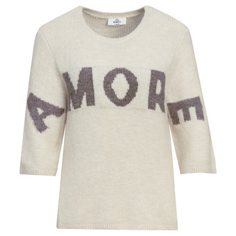 Damen Strickpullover mit weiten Ärmeln