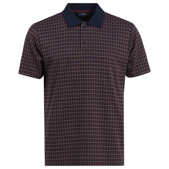 Herren Poloshirt mit Allover-Muster