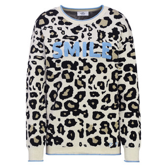 Damen Strickpullover im Leo-Look
