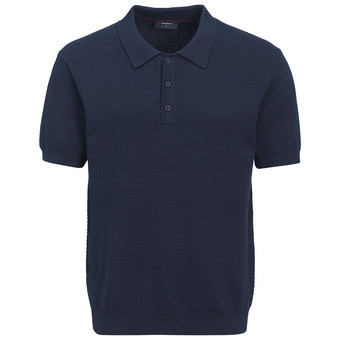 Herren Strickpoloshirt aus Baumwolle