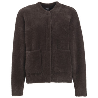 Damen Strickjacke mit Druckknopfleiste