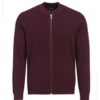 Herren Strickjacke in Unifarben