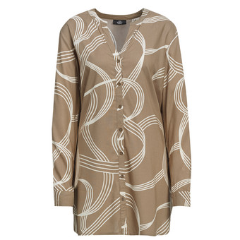 Damen Longbluse mit Turn-up-Ärmeln