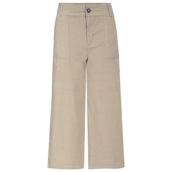 Damen Cord-Culotte mit breitem Bund