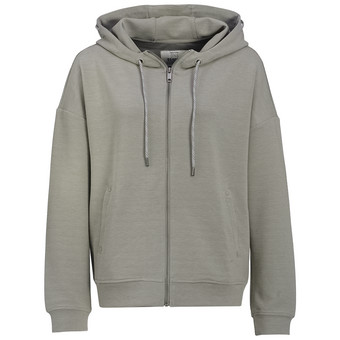 Damen Sweatjacke mit Rippstruktur
