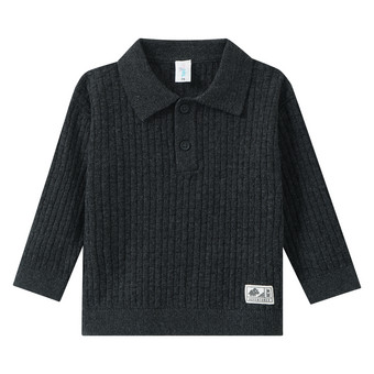 Baby Strickpullover mit Polo-Kragen