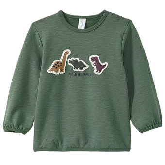 Baby Sweatshirt mit Dino-Applikation