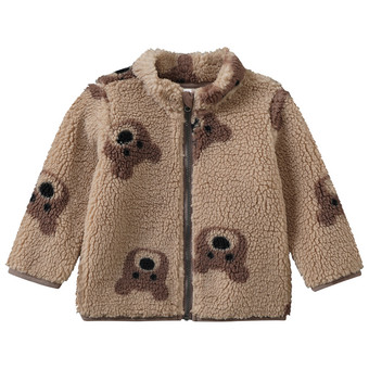 Baby Teddyjacke mit Bären-Allover