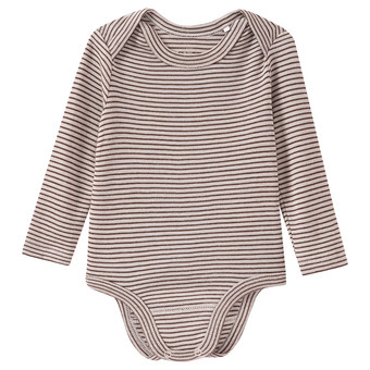 Baby Wolle-Seide-Body mit Schlupfkragen
