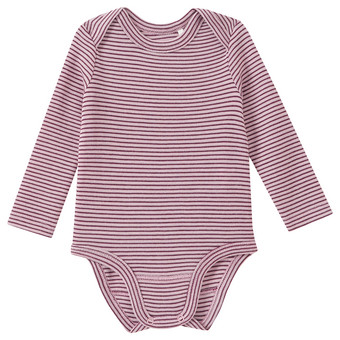 Baby Wolle-Seide-Body mit Schlupfkragen