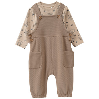 Newborn Set mit Shirt und Latzhose