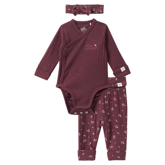 Newborn Set mit Body, Hose und Stirnband