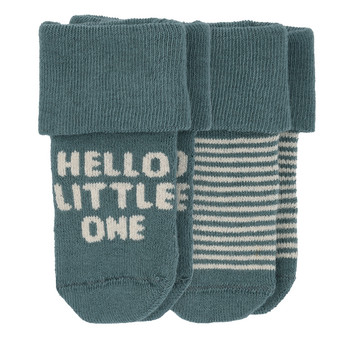 2 Paar Newborn Socken mit Umschlagbündchen