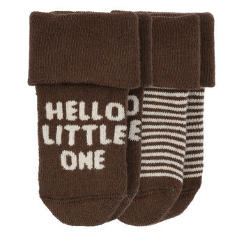 2 Paar Newborn Socken mit Umschlagbündchen