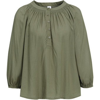 Damen Modal-Bluse mit Knopfleiste