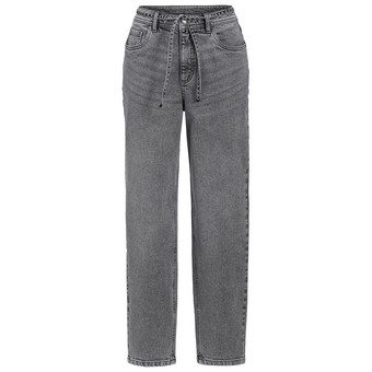 Damen Mom-Jeans mit Used-Waschung