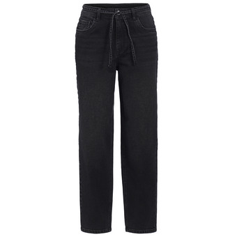 Damen Mom-Jeans mit Used-Waschung