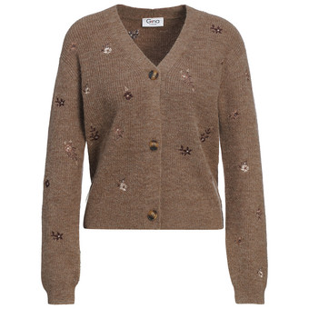 Damen Strickjacke mit Stickerei