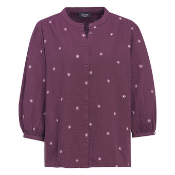 Damen Musselin-Bluse mit Stickerei