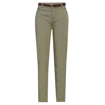 Damen Chinohose mit Gürtel