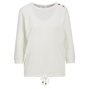 Damen Langarmshirt mit Waffelstruktur