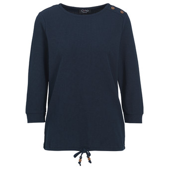 Damen Langarmshirt mit Waffelstruktur