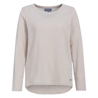 Dames-shirt met lange mouwen en siersnoeren