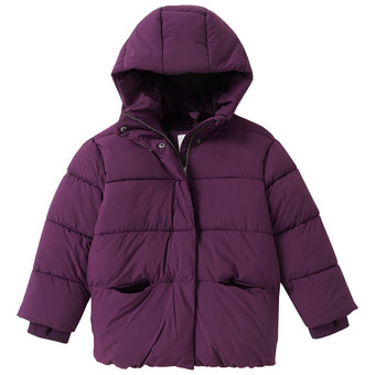 Winterjas voor meisjes met stiksels
