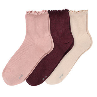 3 Paar Damen Socken mit Effektgarn