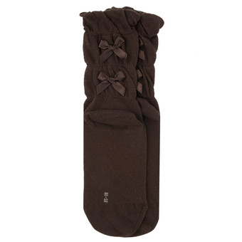 1 Paar Damen Socken mit Zierschleife