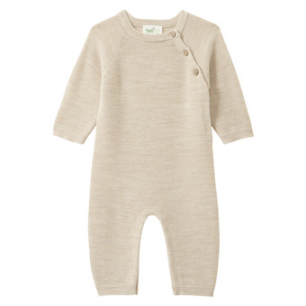 Newborn Merino-Overall unifarben