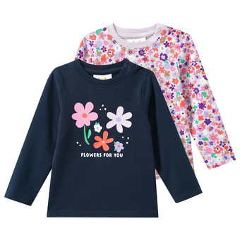 2 Baby Langarmshirts im Set