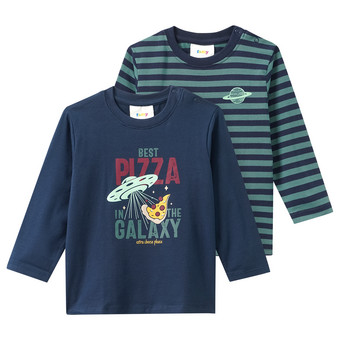 2 Baby Langarmshirts mit Print