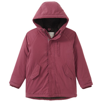 Parka voor jongens, gevoerd met teddypluche