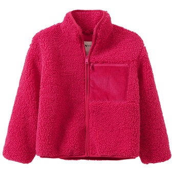 Kinder Teddyjacke mit Cord-Tasche