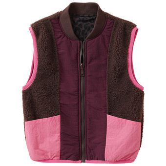 Meisjesvest met omkeerbare voorkant
