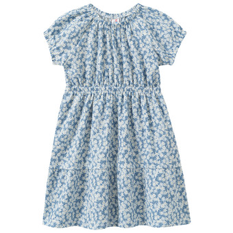 Mädchen Kleid mit Blumen-Allover