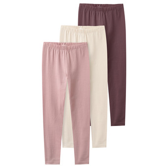 3 Mädchen Leggings aus Bio-Baumwolle