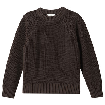 Kinder Strickpullover mit Rippstruktur
