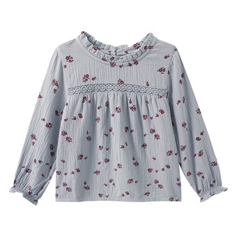 Mädchen Musselin-Bluse mit Blümchen