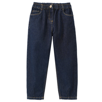 Mädchen Paperbag-Jeans aus Raw Denim