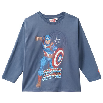 MARVEL Langarmshirt mit Captain America Print