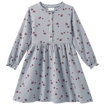 Mädchen Musselin-Kleid mit Blümchen